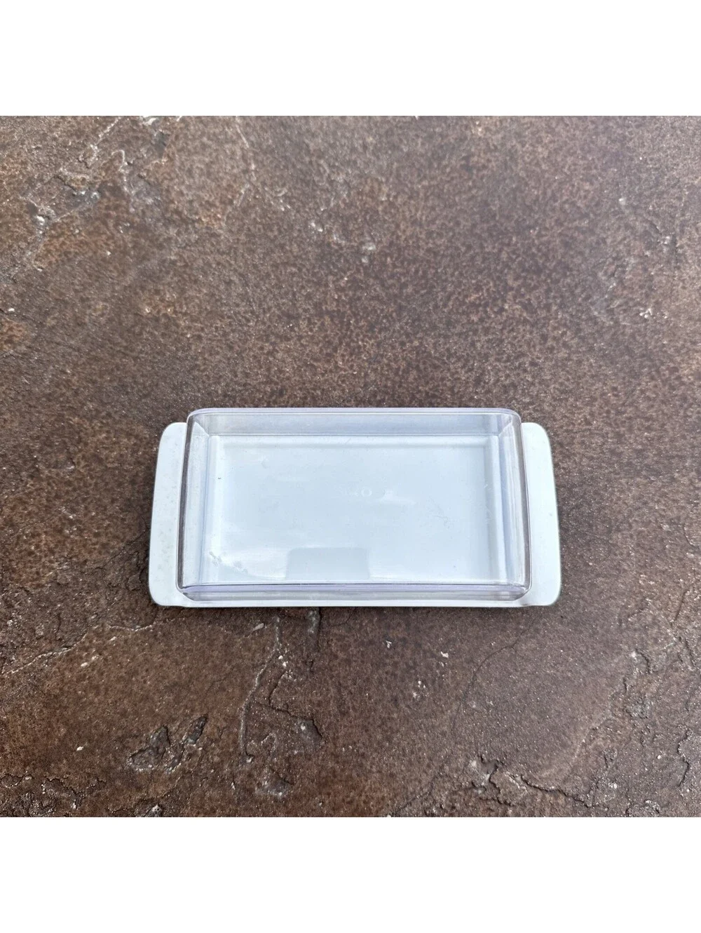 OXO Good Grips Covered Plastic Butter Dish Black/White/Clear